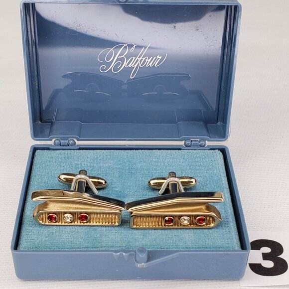 NOS NEW Vintage 1960 Chevy Impala TaillightCuffLinks Classic MCM Promo Gift